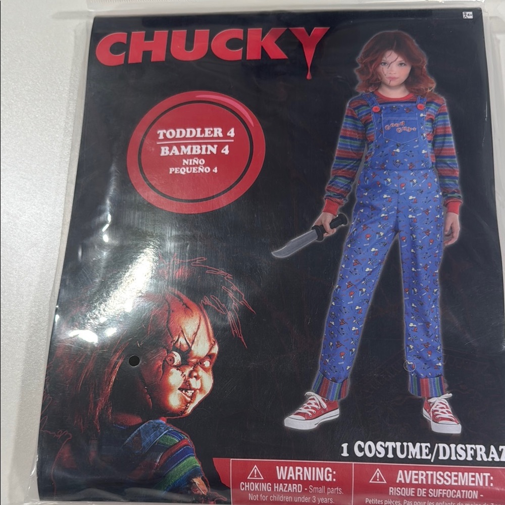 Chucky Kids Costume - Blue and Red